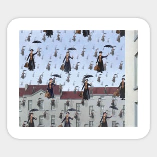 Magritte Poppins Sticker